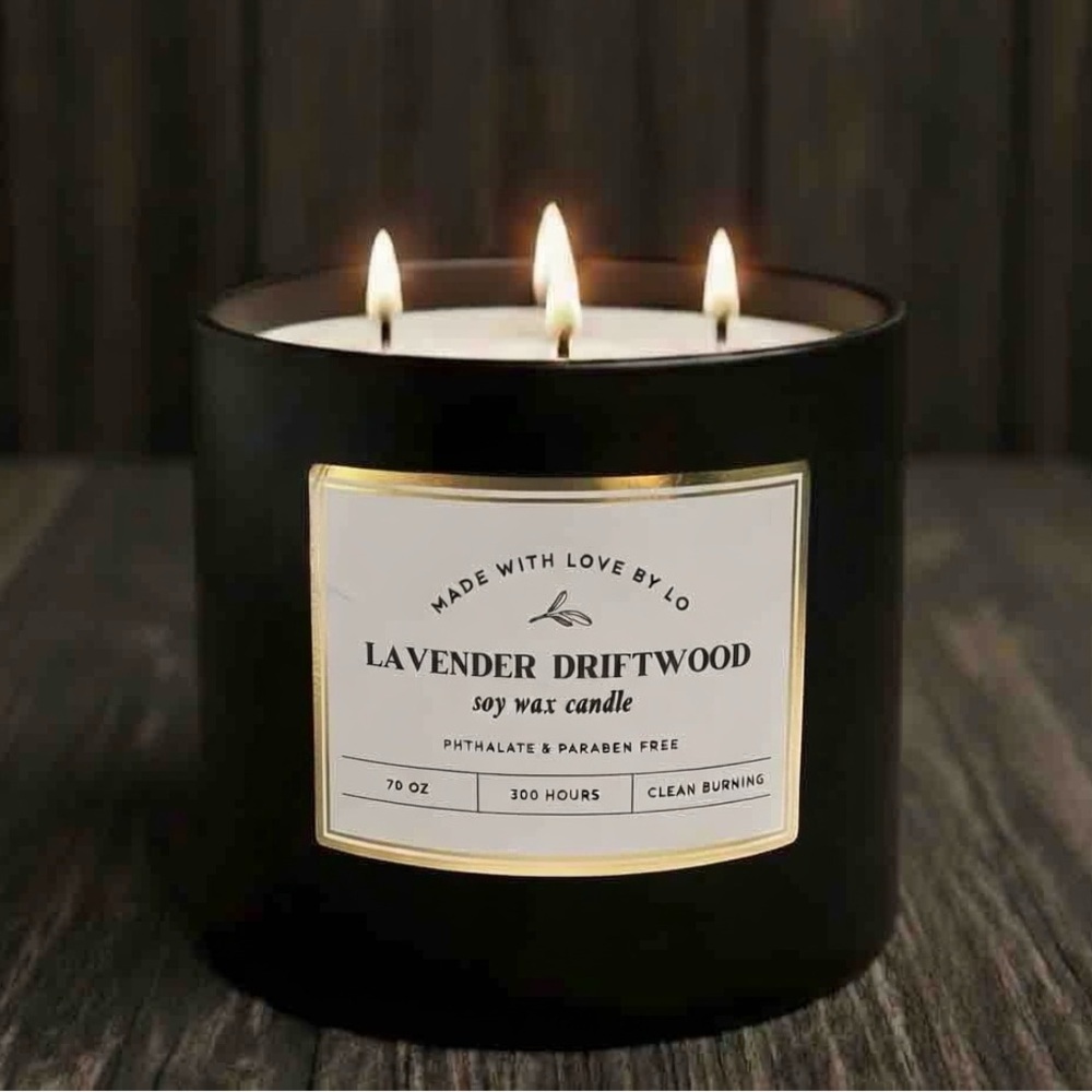70 oz Lavender Driftwood Soy Wax Candle
BIG ASS CANDLE
